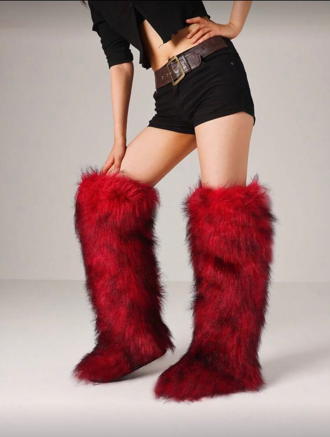 Knee high fur